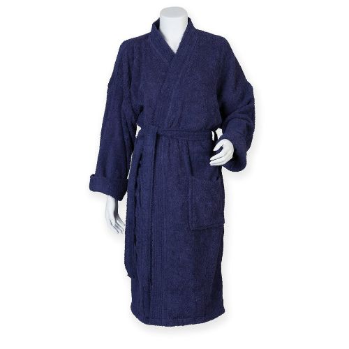 Towel City Kimono Robe Navy
